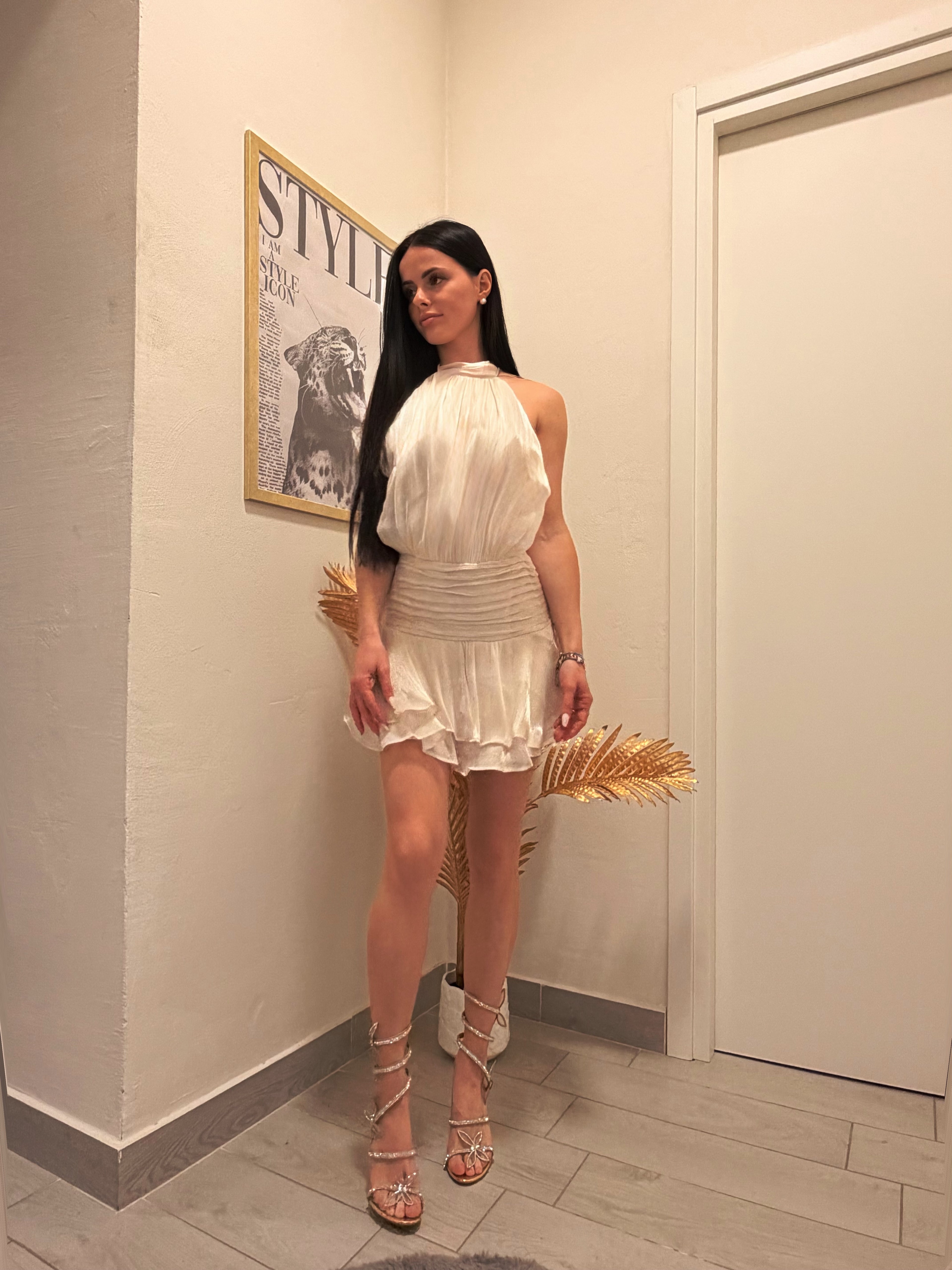 CHAMPAGNE LUX MINI DRESS